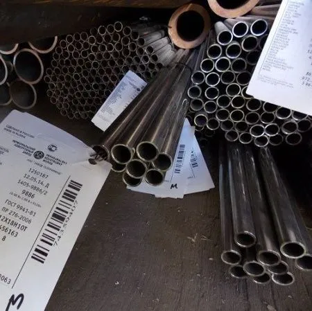 Труба нержавеющая 121х14 сталь 10Х17Н13М2Т, ГОСТ 9941-81, Арт. 47005 - ТРУБПРОМ